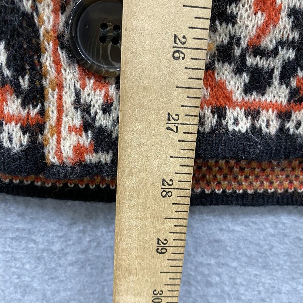 Farm Rio Sand Winter Tapestry Knit Cardigan S Wool Floral Boho Sweater Fall - Picture 12 of 13